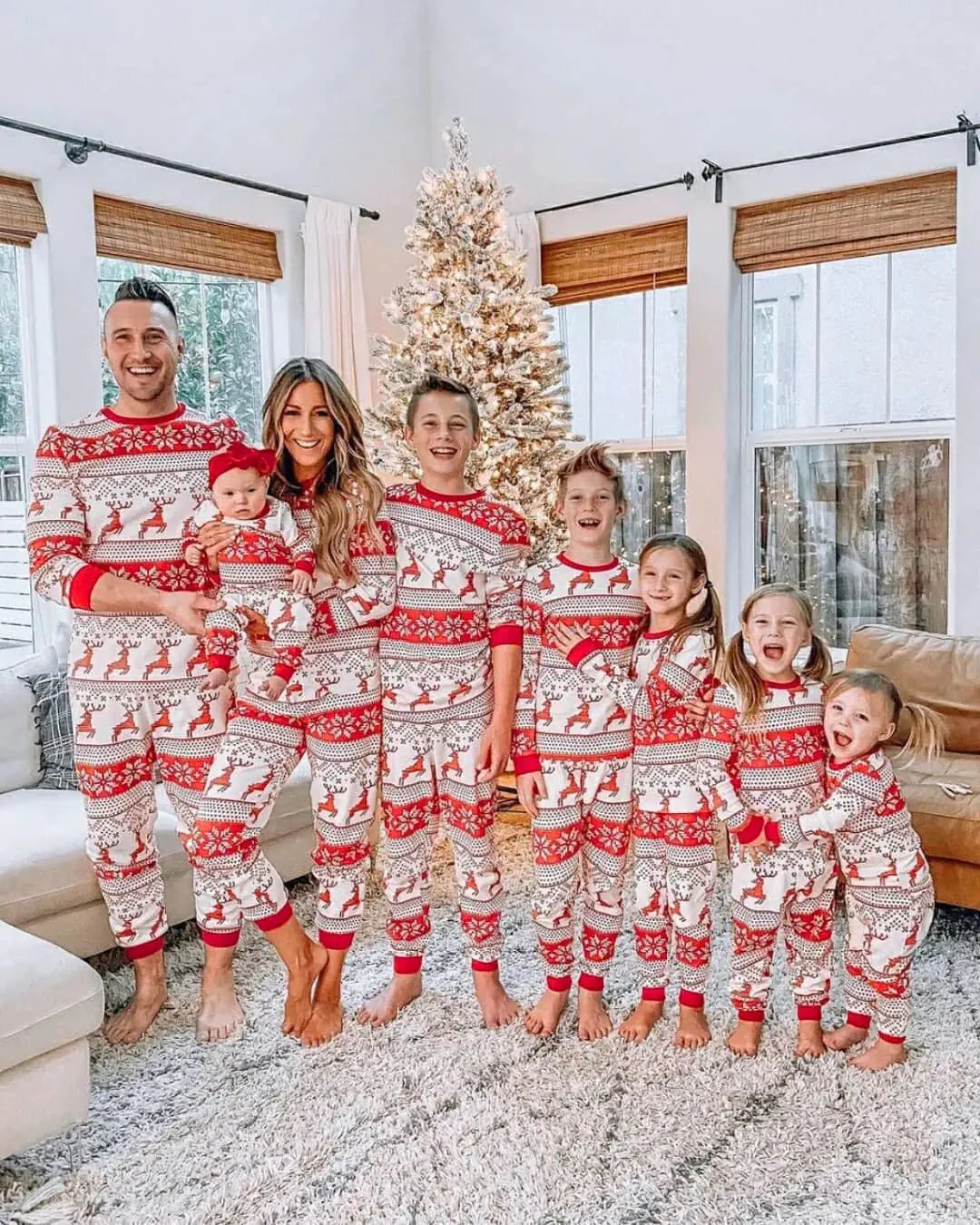 Christmas Pajamas Fall Family Set - # BOAA12710003