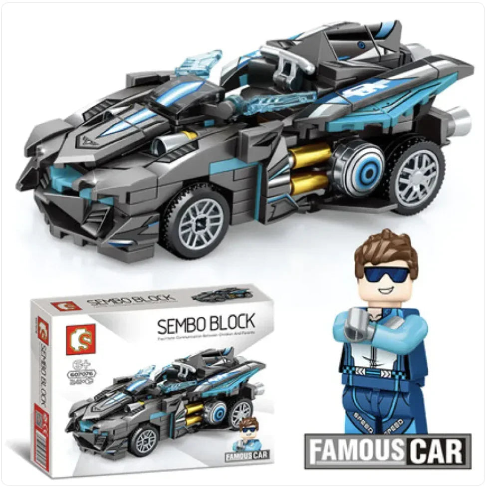 City Racing Building Blocks Set - Educational Car Story Toys for Children - # BOT&G52710007