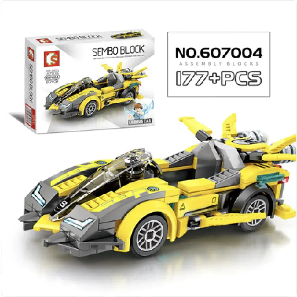 City Racing Building Blocks Set - Educational Car Story Toys for Children - # BOT&G52710007