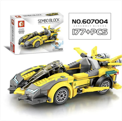 City Racing Building Blocks Set - Educational Car Story Toys for Children - # BOT&G52710007