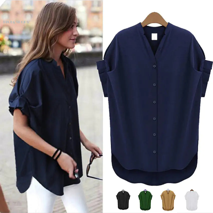 CLASSIC Shirt With Accordion Sleeves - # WOAA21510008-PRG