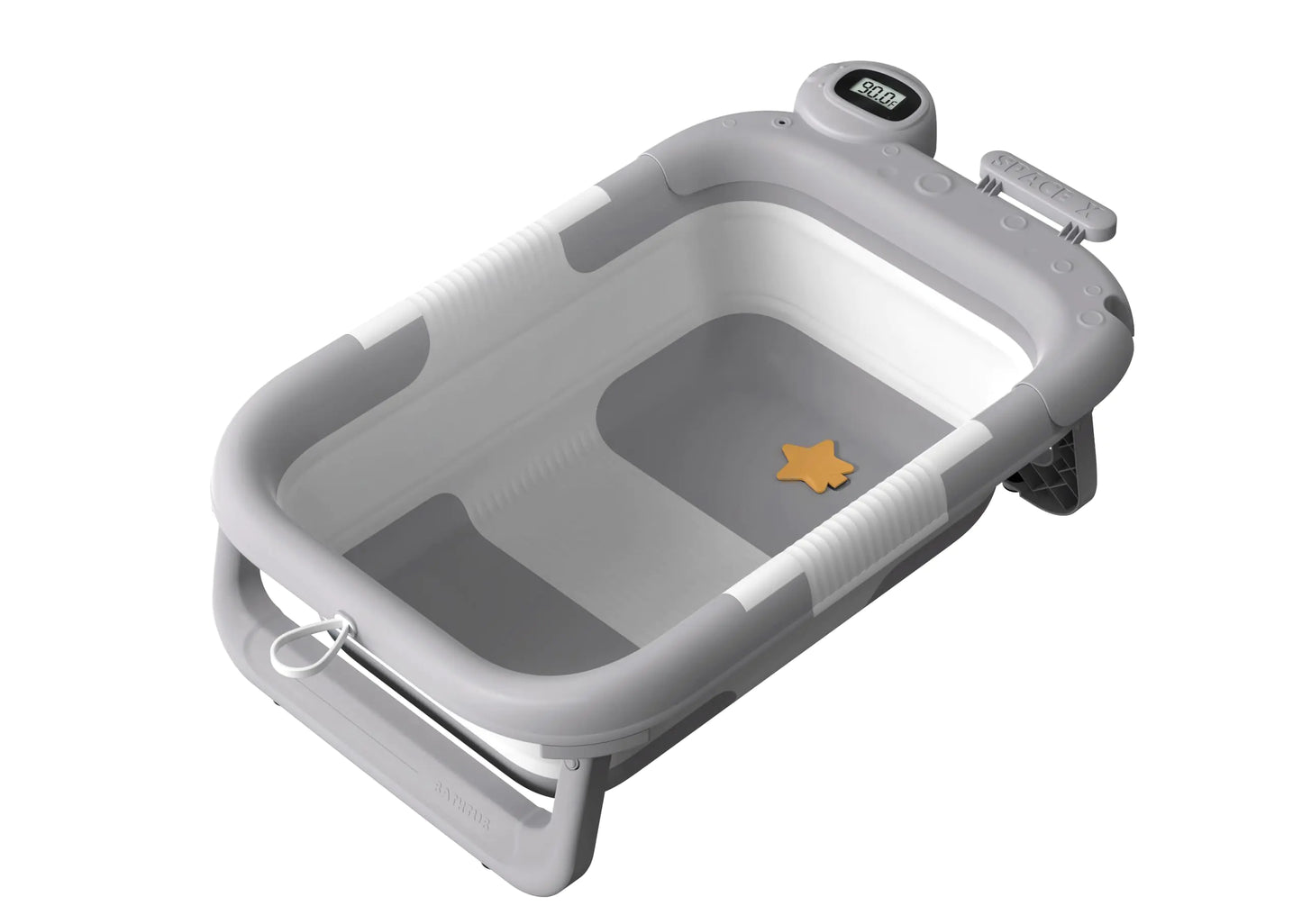 Collapsible Baby Bathtub | Baby Bath with Cushion and Thermometer | Baby Bath from Newborn to 0-36 Months | Toddler Portable | Travel Baby Bath - # BAGE11110015
