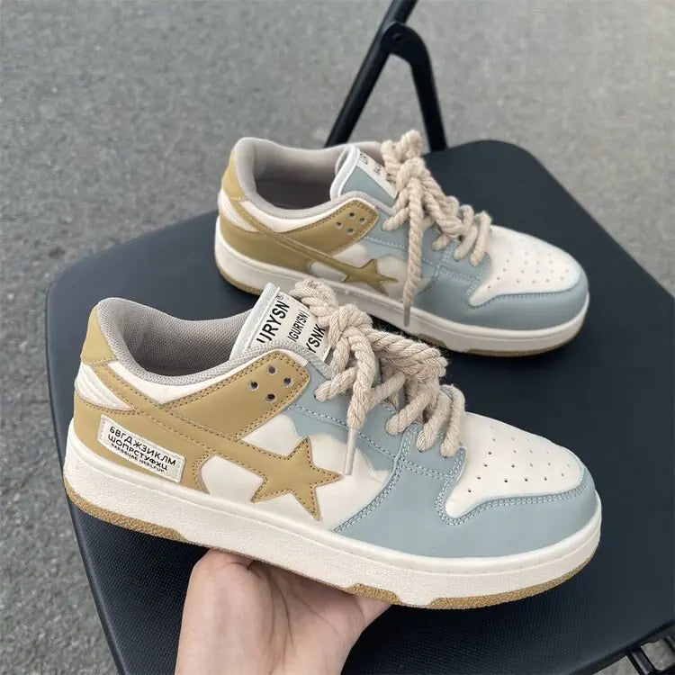 Color Matching Casual Shoes 2022 Vulcanize Sneakers Breathable Sport Walking Running Spring Platform Shoes - # BOAA73510001