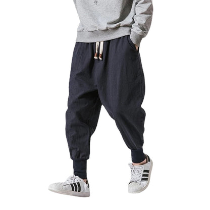 Cotton Linen Harem Pants for Boys and Men - # BOAA13410010