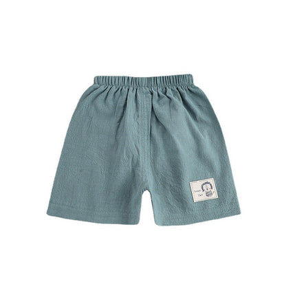 Cotton Linen Summer Shorts for Kids Ages 1-3 - # BAAA1B11010010