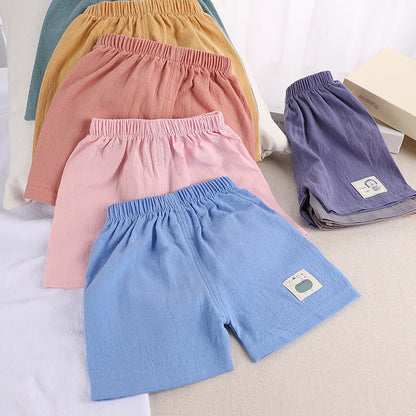 Cotton Linen Summer Shorts for Kids Ages 1-3 - # BAAA1B11010010