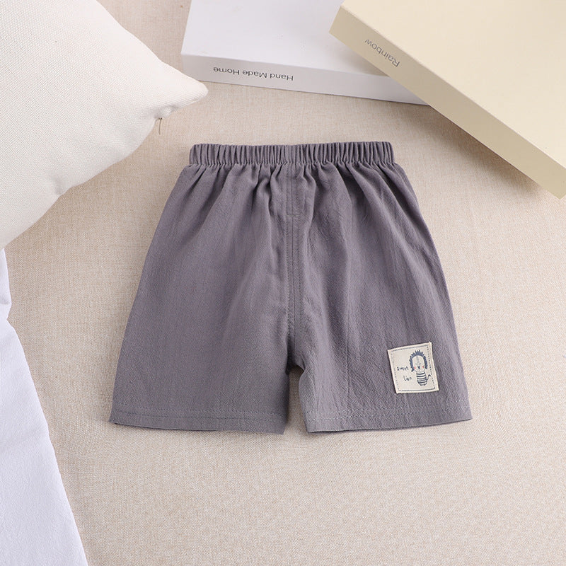 Cotton Linen Summer Shorts for Kids Ages 1-3 - # BAAA1B11010010