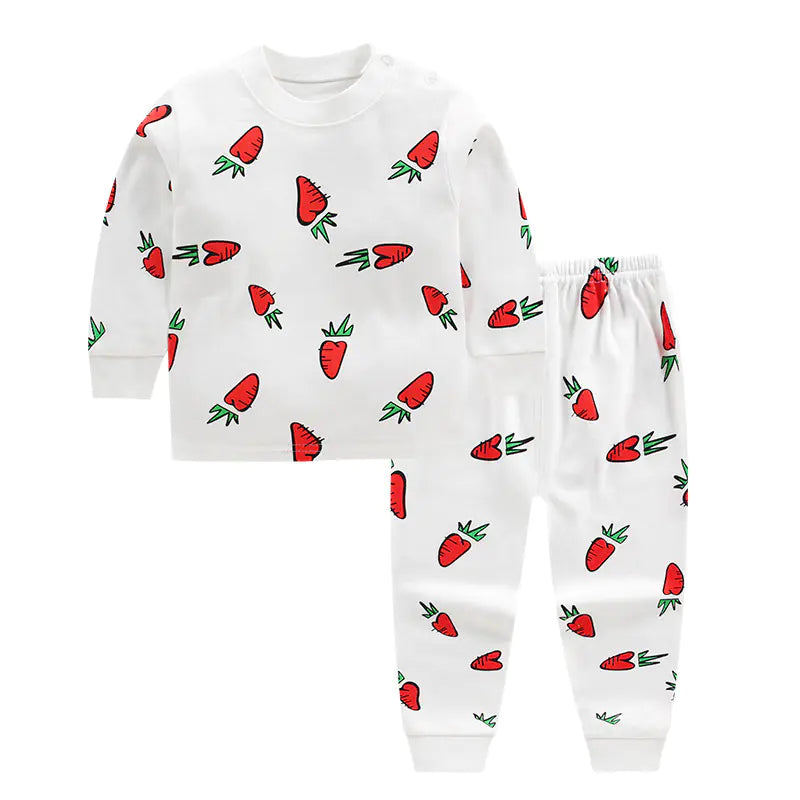 Cotton Pajama Set for Kids 0-5 Years with Cartoon Design - # BAAA81810020