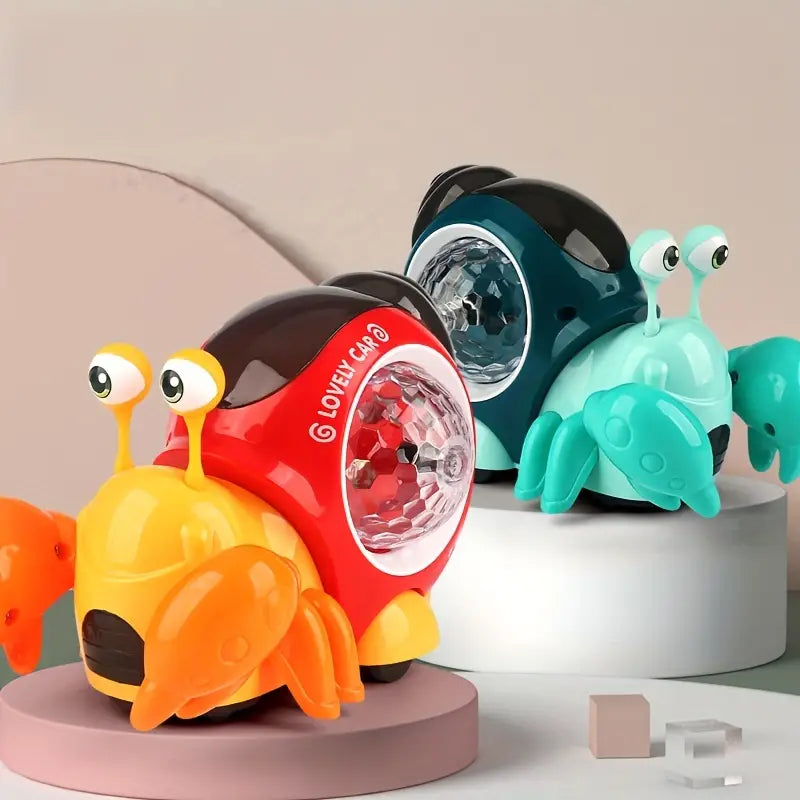 Crawling Snail & Crab Baby Toys | With Lights & Music - # BAGE81110024