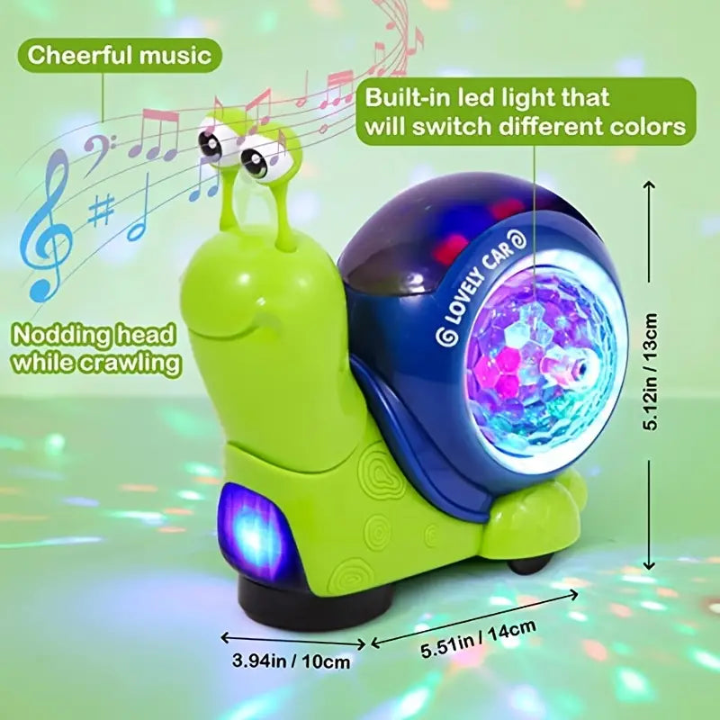 Crawling Snail & Crab Baby Toys | With Lights & Music - # BAGE81110024