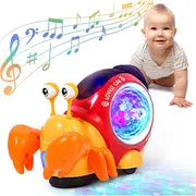 Crawling Snail & Crab Baby Toys | With Lights & Music - # BAGE81110024