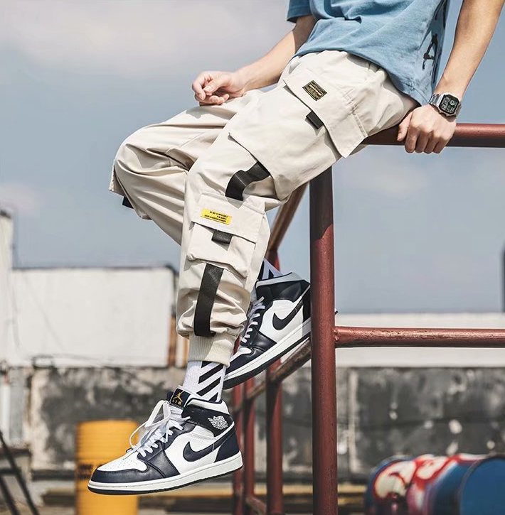 Cropped Cargo Trousers - # BOAA13410026