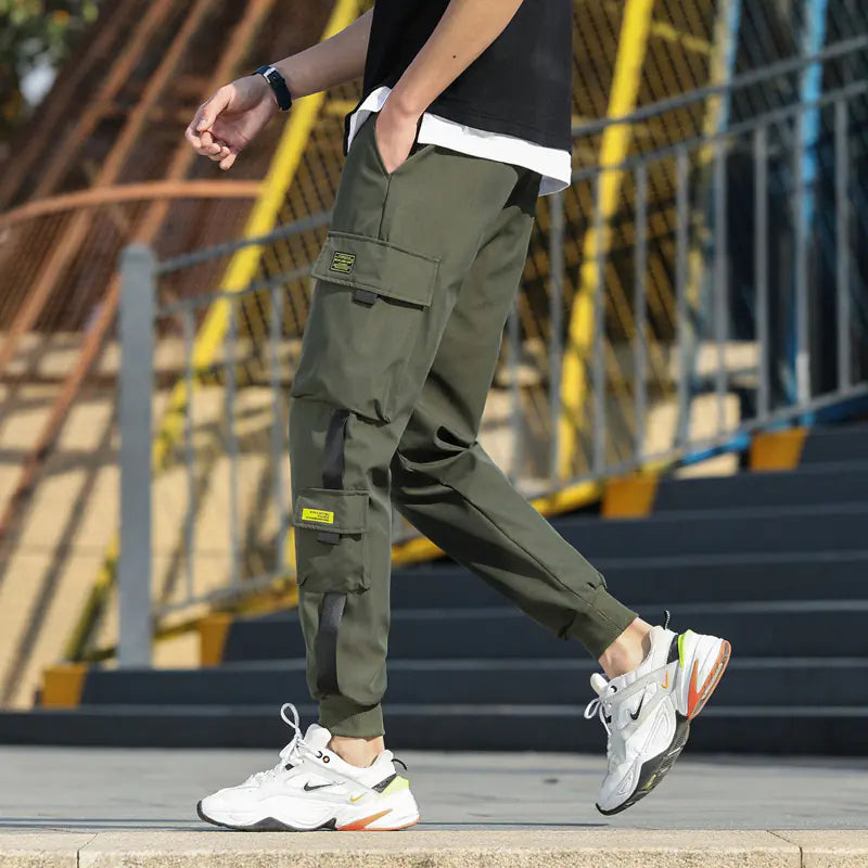 Cropped Cargo Trousers - # BOAA13410026
