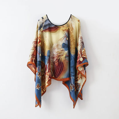 Pullover Shawl Outerwear Cover-up Multifunctional Scarf