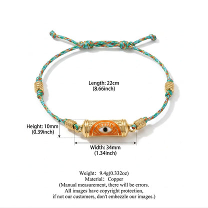 Evil Eye Kaleidoscope Necklace Clavicle Chain