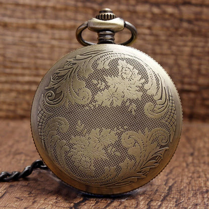 Classical Retro Plus-sized Skull Ceramic Pocket Watch