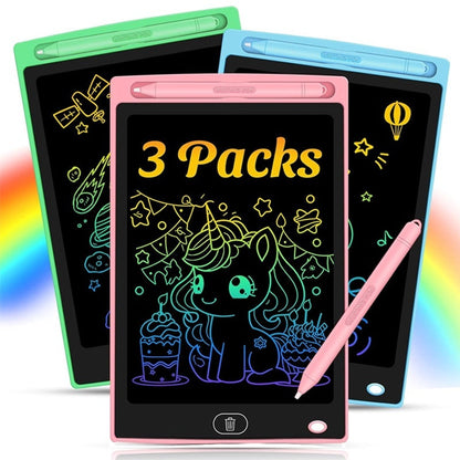 8.5-inch LCD Writing Tablet Trio Pack Kids Drawing Board  Doodle Board