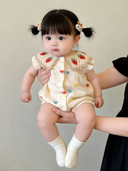 Summer Cotton Breathable Baby Onesie
