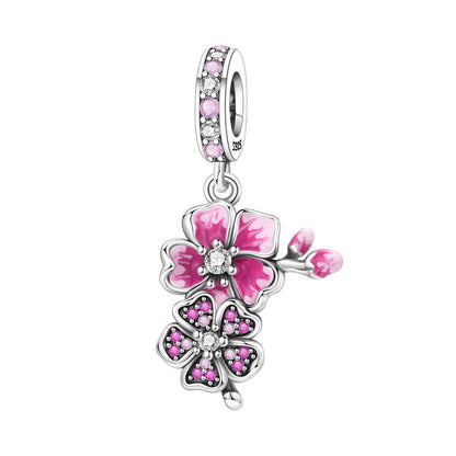 Lily Of The Valley Iris And Spinning Flower DIY Bracelet Pendant Accessories