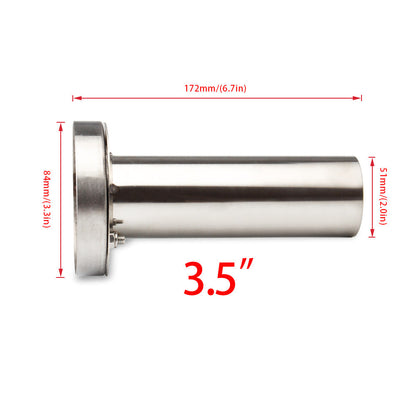 Car Universal Exhaust Pipe Silencer Adjustable 304 Stainless Steel