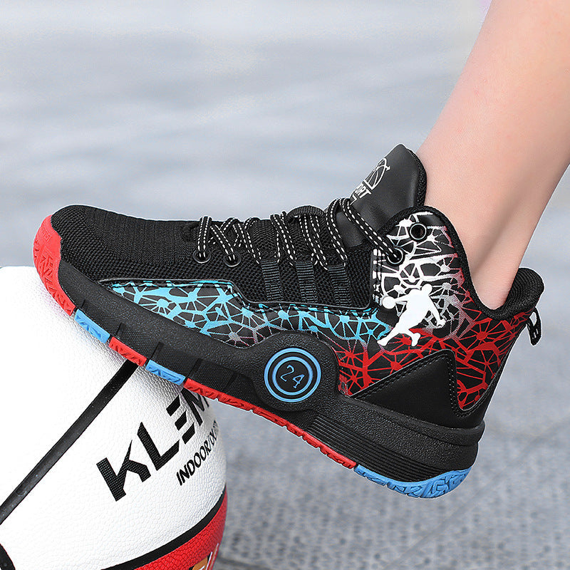Boys Mesh Breathable Durable Casual Basketball Sneakers