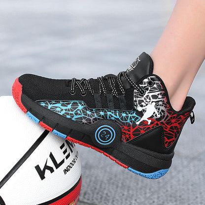 Boys Mesh Breathable Durable Casual Basketball Sneakers