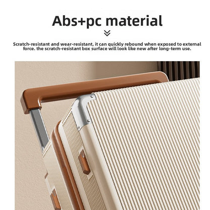 20 Inch 24 Inch Wide Handle Luggage, Silent Rotating Wheel Travel Luggage, Durable Password Lock Carry On Luggage