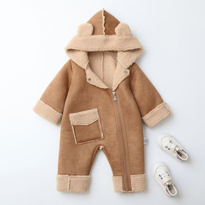 Winter Infant Fleece-lined Jumpsuit Baby