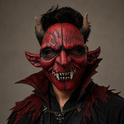 Halloween Red Devil Mask Carnival Decoration