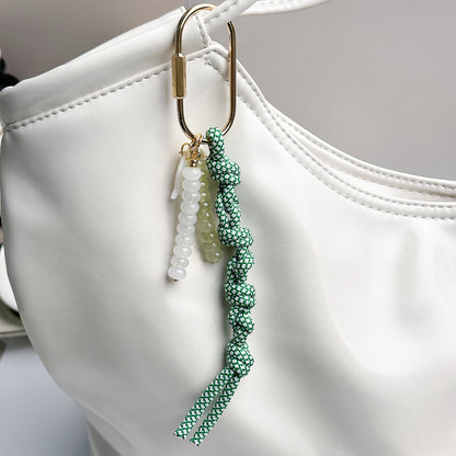 Color-block Woven Rope Keychain