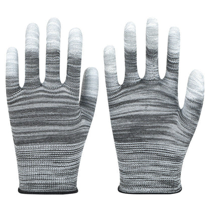 Labor Protection Colored Nylon PU-coated Safety Gloves