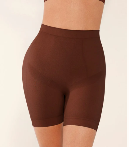 Seamless Form-fitting Mid-rise Tummy Control Shorts