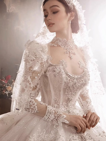 Heavy Industry European-style Royal Court Princess Large Tail Female