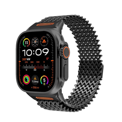 Milanese Strap With Metal Magnetic Clasp W-shaped Dragon-scale Personalized Wristband
