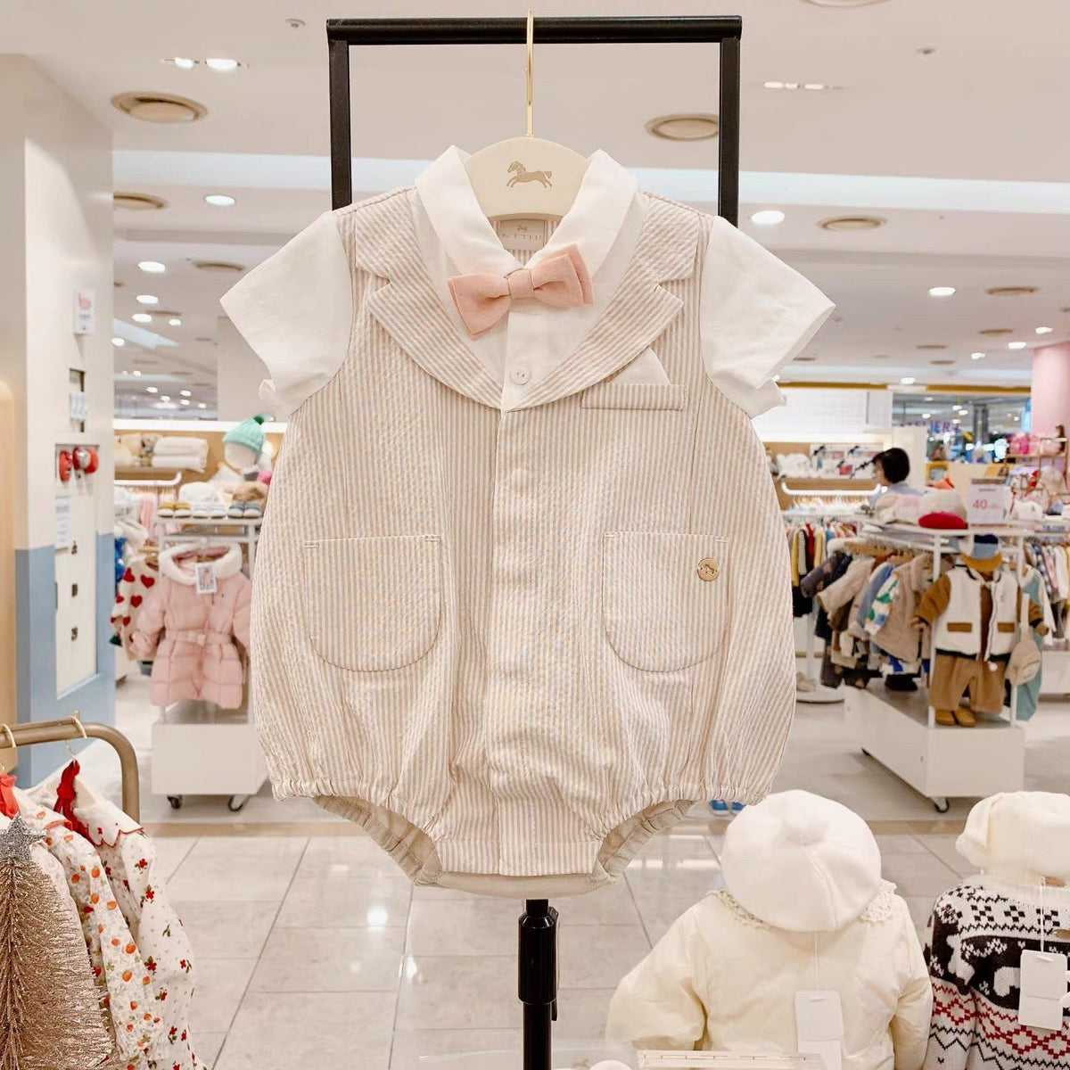 New Arrival Cute Bow-tie Romper For Boys