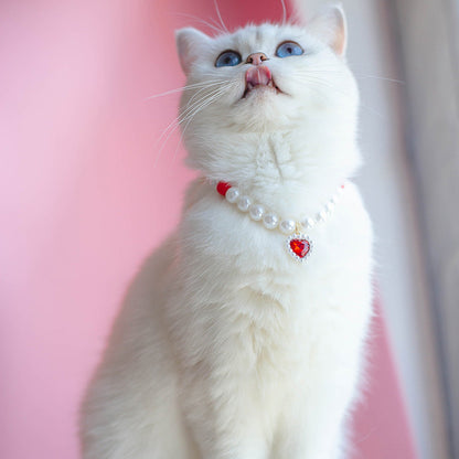 Pet Cat Beads Love Necklace