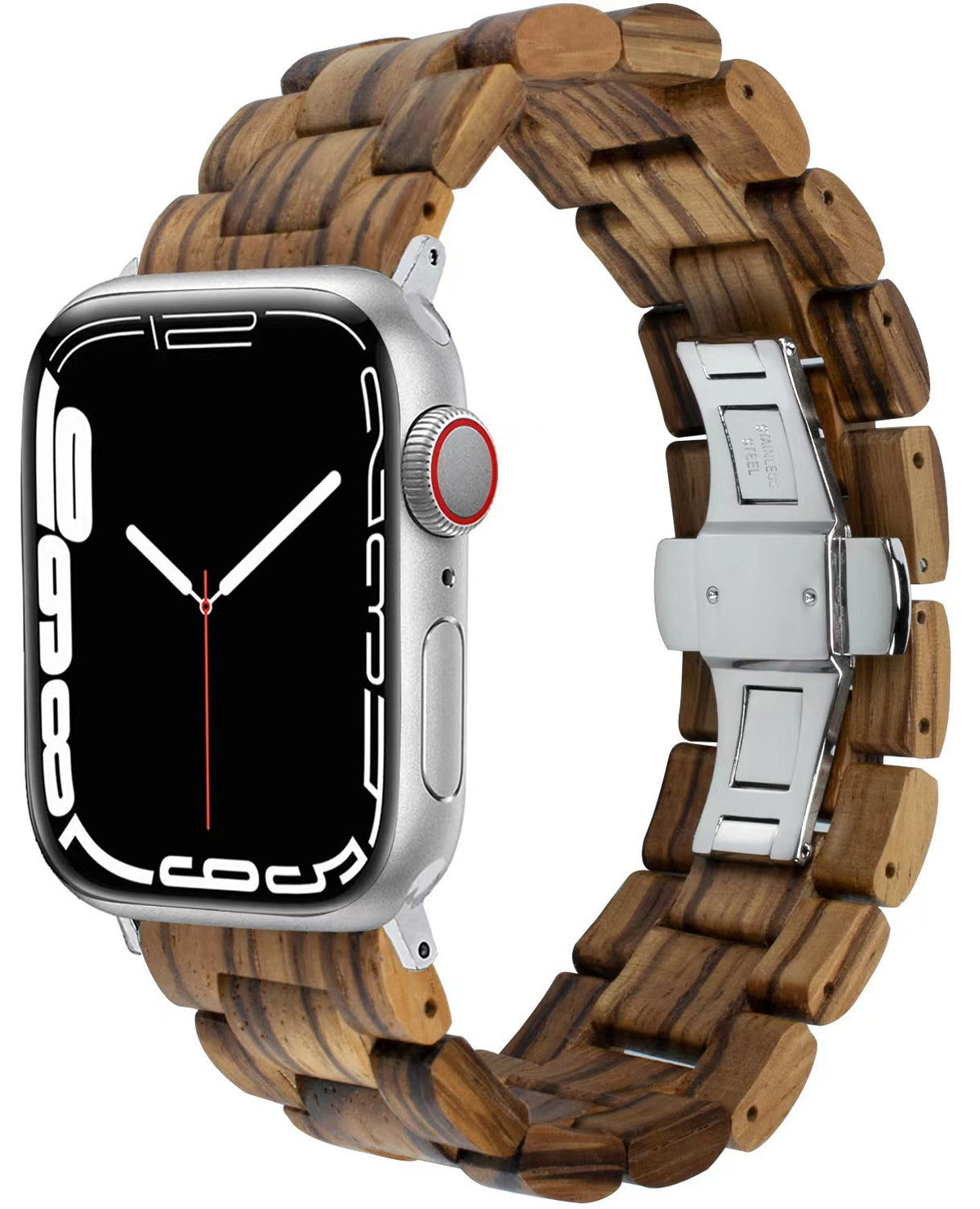 Solid Wood Butterfly-clasp Sandalwood Watch Strap