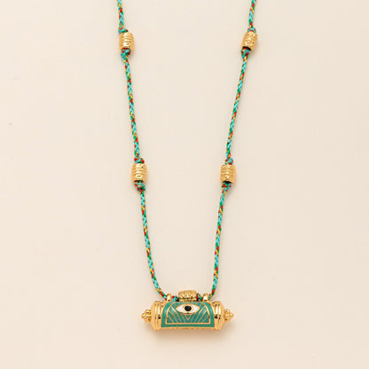 Evil Eye Kaleidoscope Necklace Clavicle Chain