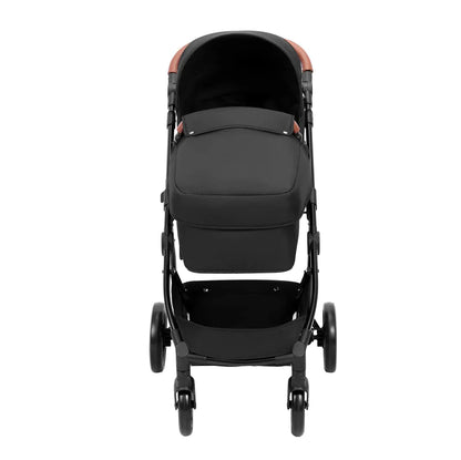 Deluxe Adjustable Baby Stroller with Bassinet - Black - # BAGEG11010003