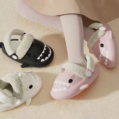 Detachable Kids Winter Shark Slippers - # BOAA71410001