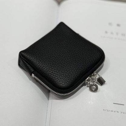First-layer Cowhide Jewelry Pouch Mini And Convenient