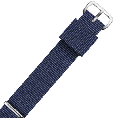 Nylon DW Watch Strap One Piece With Woven Loop And Striped Canvas Watch Band