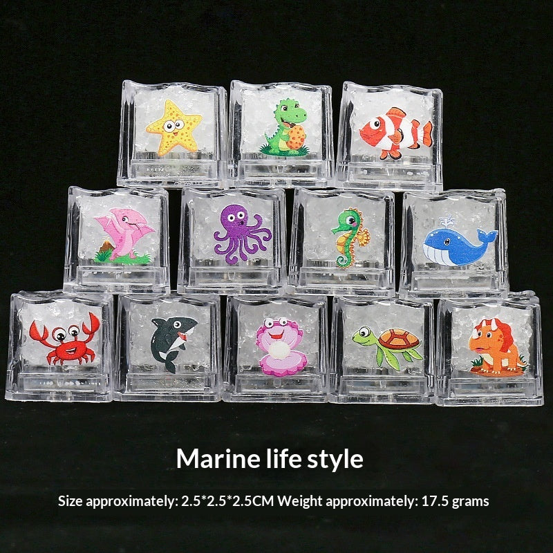 LED Colorful Sensing Flashing Ice Cube Light