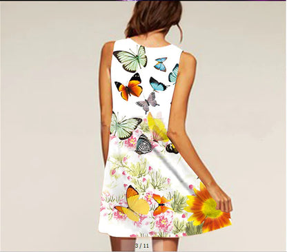 Digital Print Sleeveless Dress for Women and Maternity - # PRGTA11510013