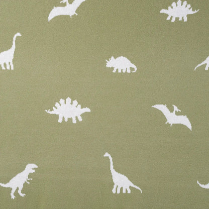 Dinosaur Jacquard Knit Baby Blanket