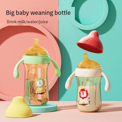Dual-purpose Baby Bottle | With Anti-flatulence Straw Cup - # BAGE21810009