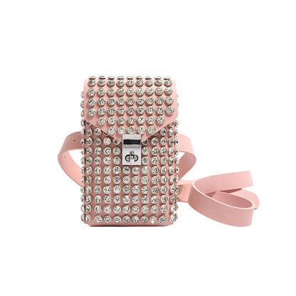 Single-shoulder Bag Instagram-style Rhinestone Design