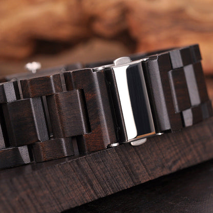 S02 Wooden Decoration Quartz Watch