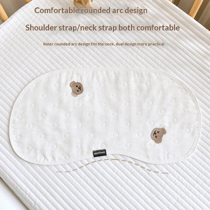 Baby Burp Cloth Shoulder Towel Gauze Pillow And Bib