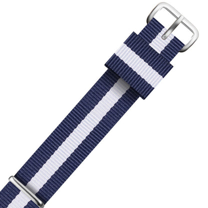 Nylon DW Watch Strap One Piece With Woven Loop And Striped Canvas Watch Band